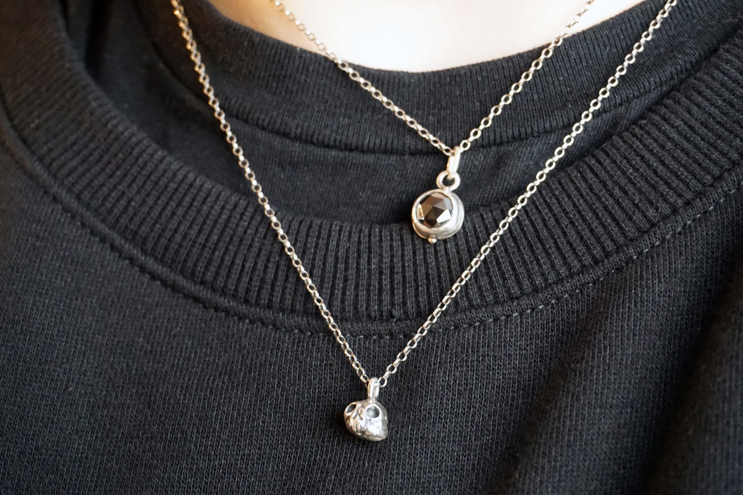 "memento mori" miniature skull - pendant (made to order) - Image 11
