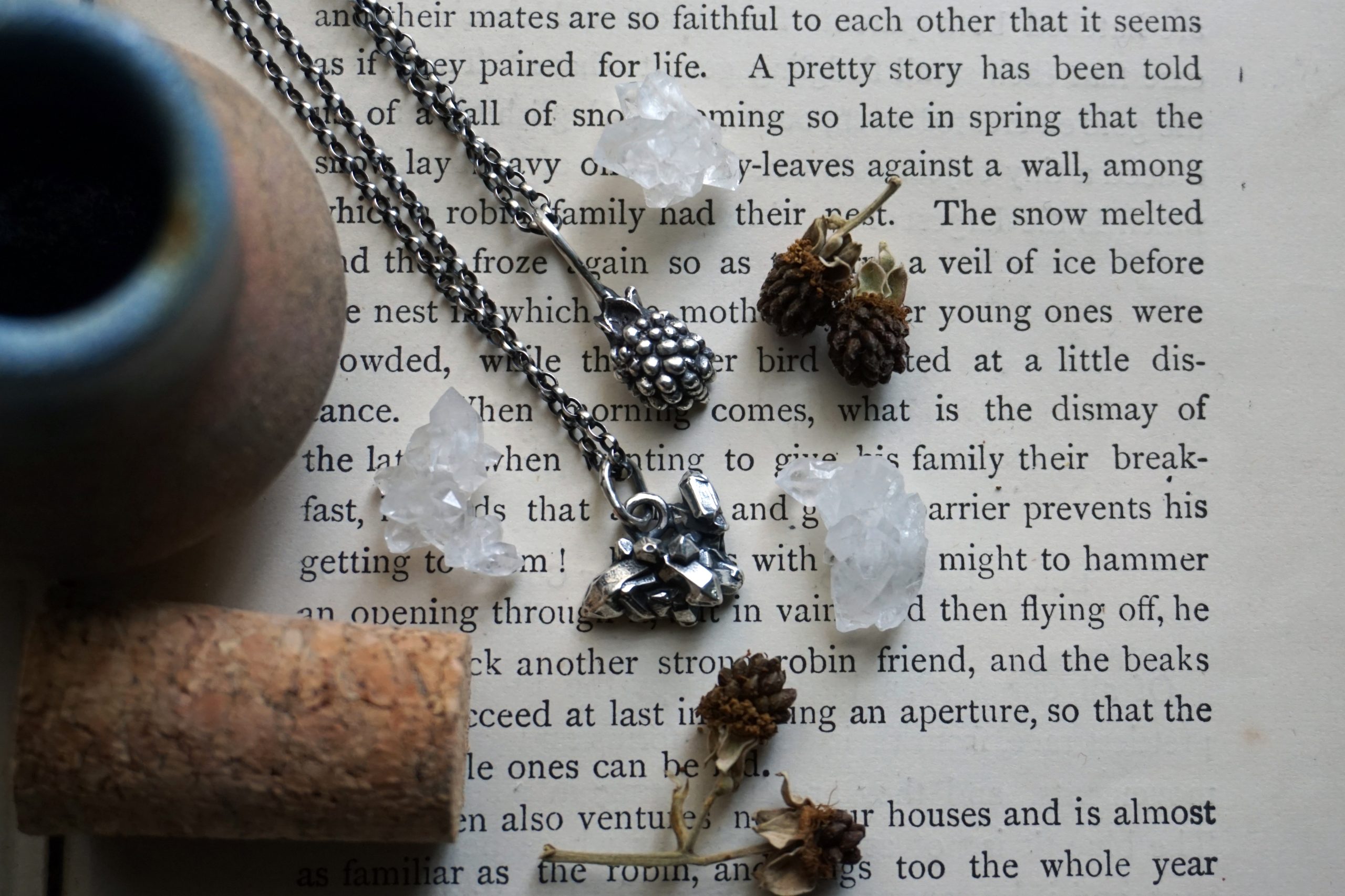"Naturalia": wild blackberry - pendant (made to order) - Image 6