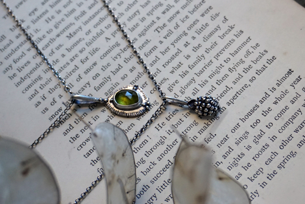 "Naturalia": wild blackberry - pendant (made to order) - Image 8