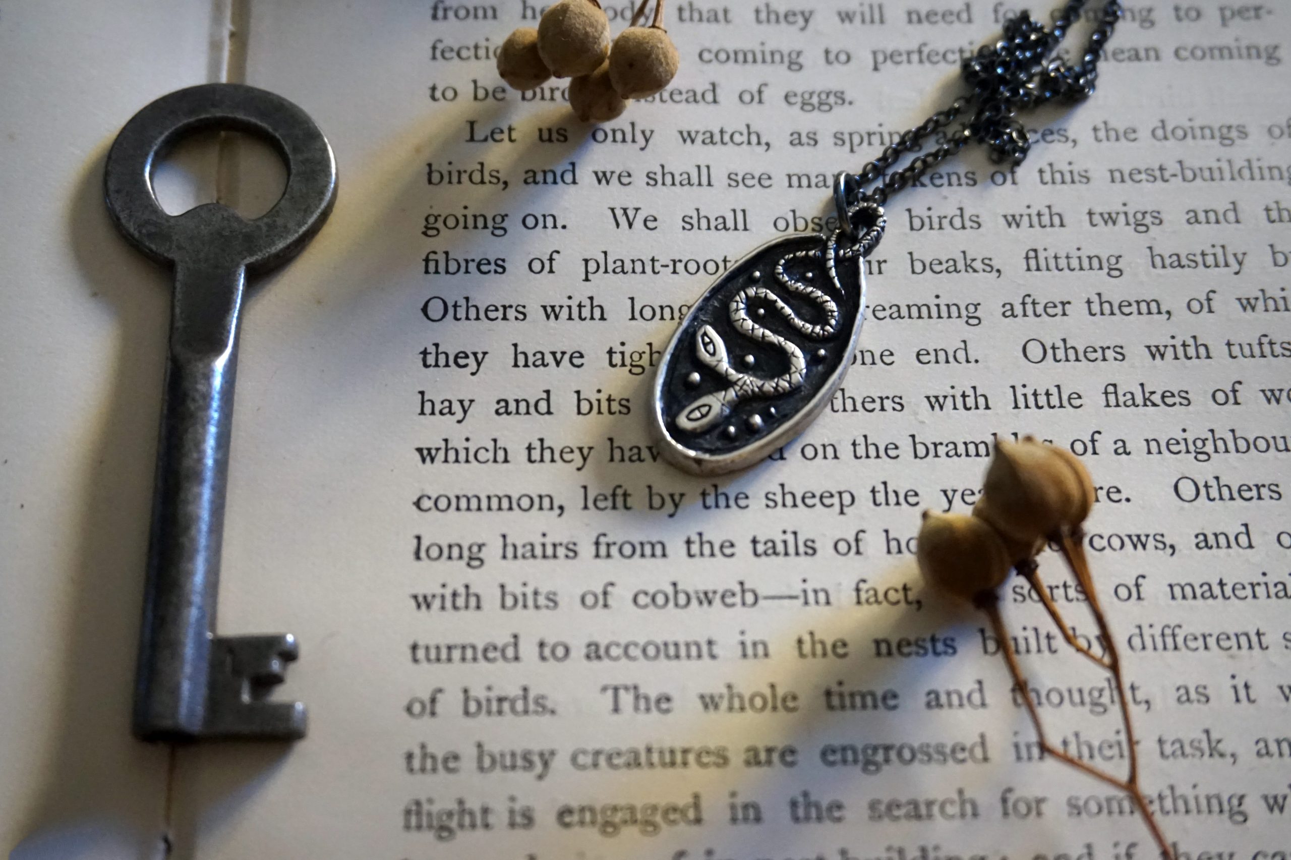 Rustic medal with two-headed snake - pendant (made to order) - Image 12
