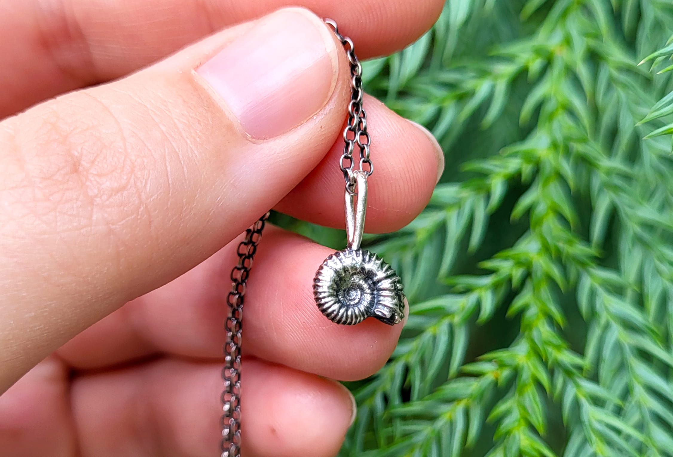 "Naturalia": ammonite - ciondolo (su ordinazione) - immagine 4
