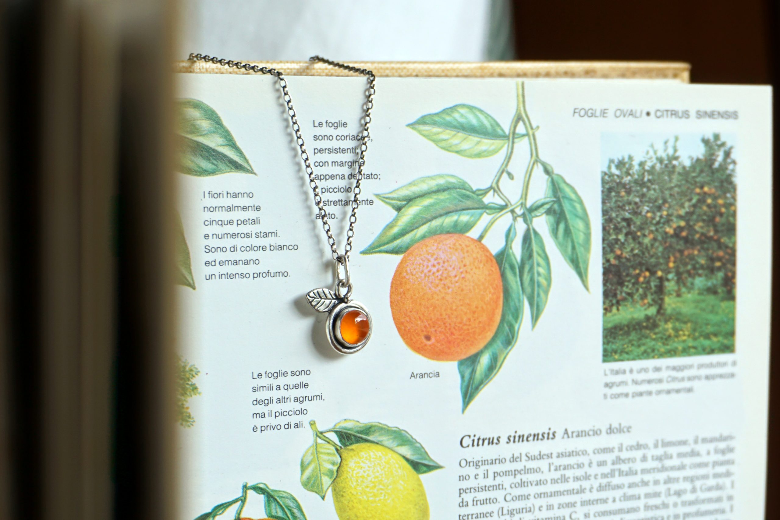 "Citrus" with carnelian - pendant - Image 7