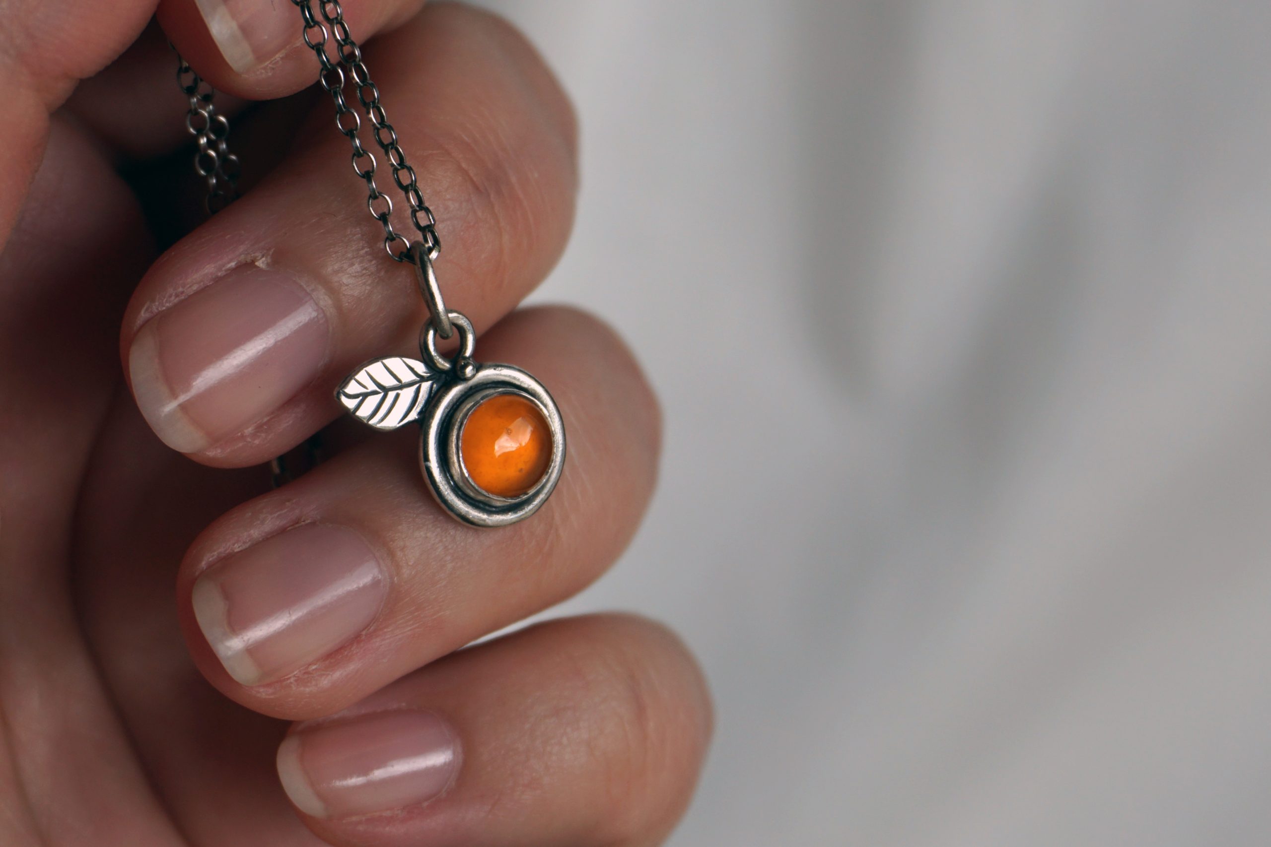 "Citrus" with carnelian - pendant - Image 8