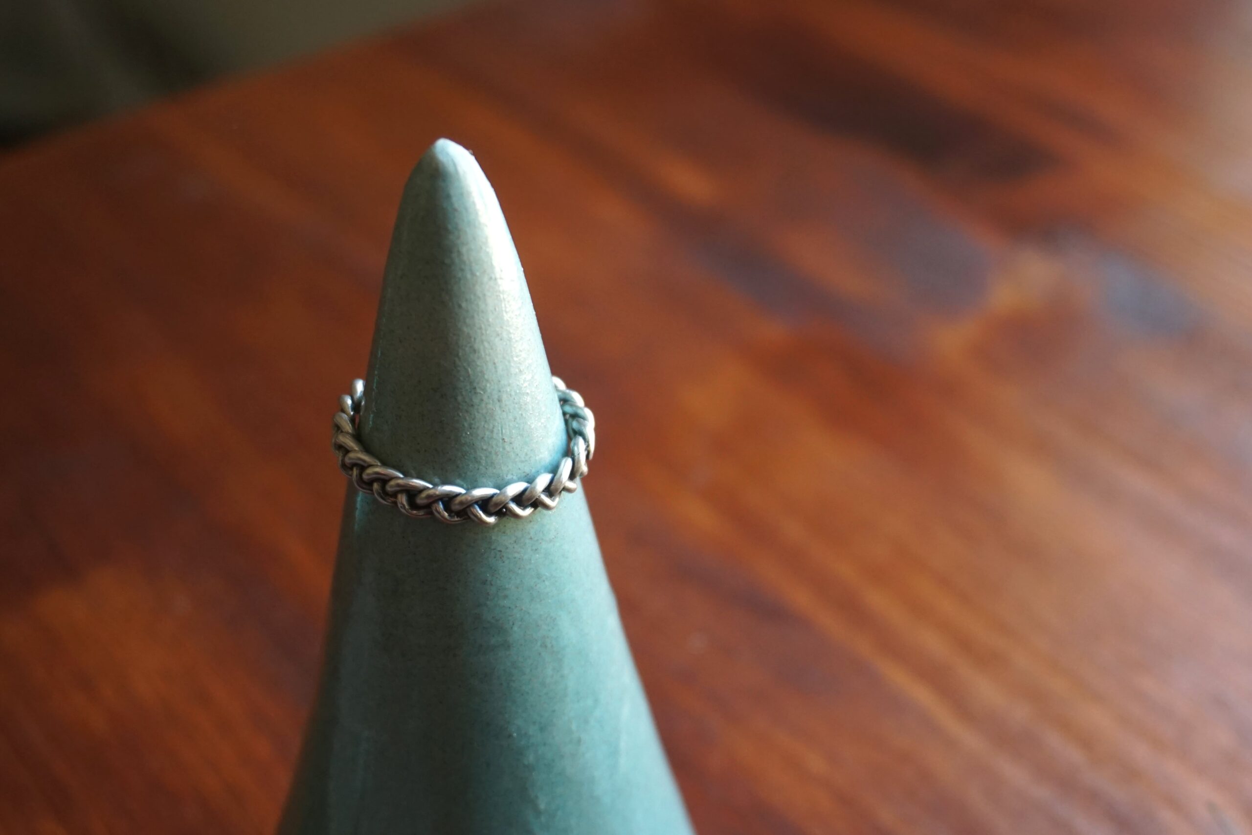 Anello treccia "Moira" - (su ordinazione) - immagine 2
